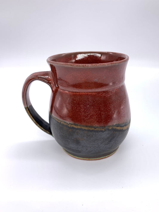 Red and Black Curvy Mug