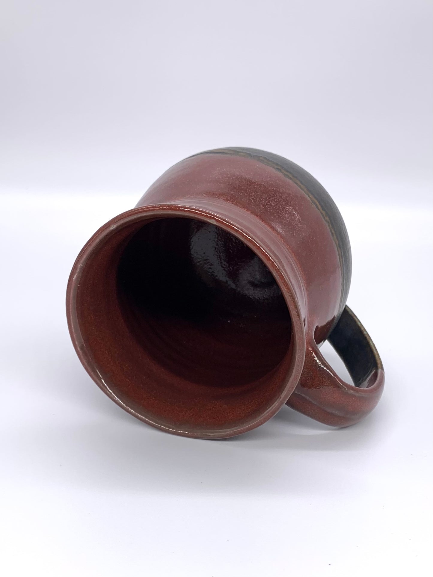 Red and Black Curvy Mug