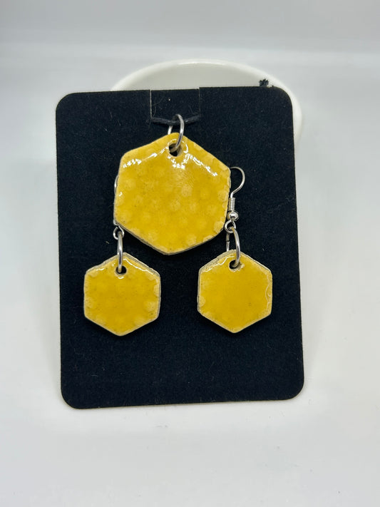 Honeycomb Necklace and Earring set