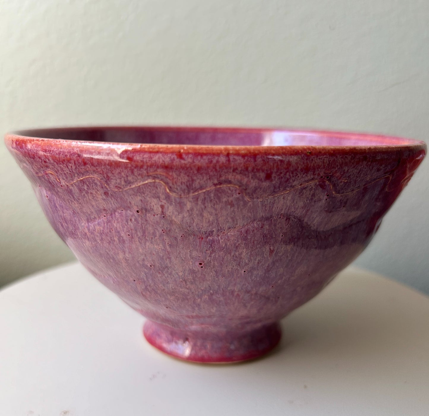 Pink and Purple Textured Bowl